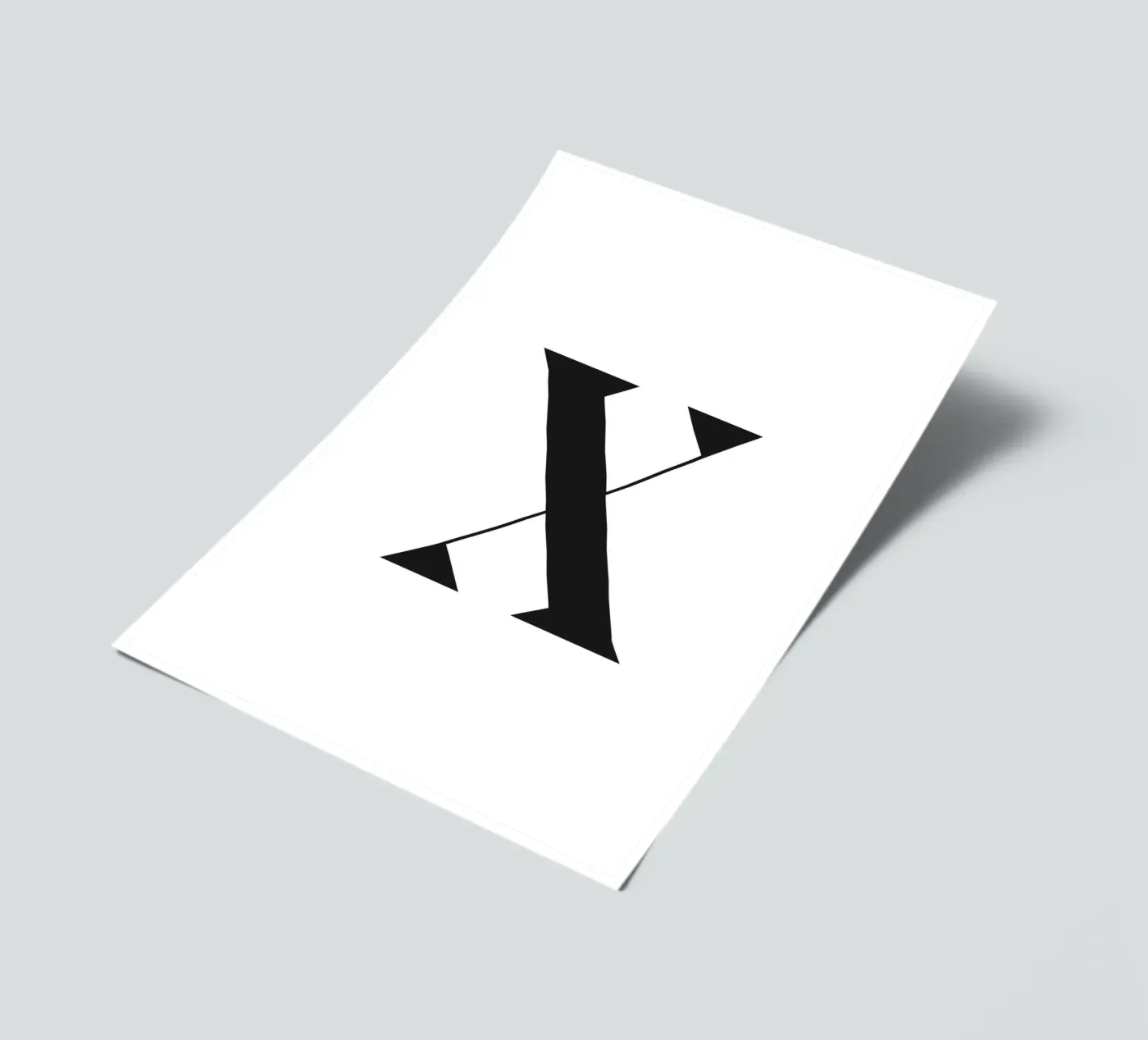 X sticker sheet by n.4