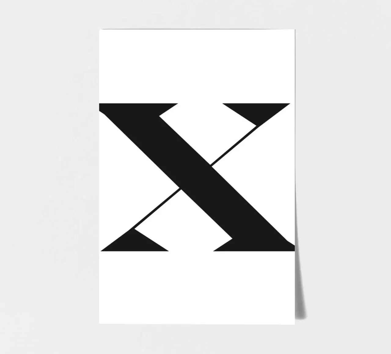 X sticker sheet by n.4