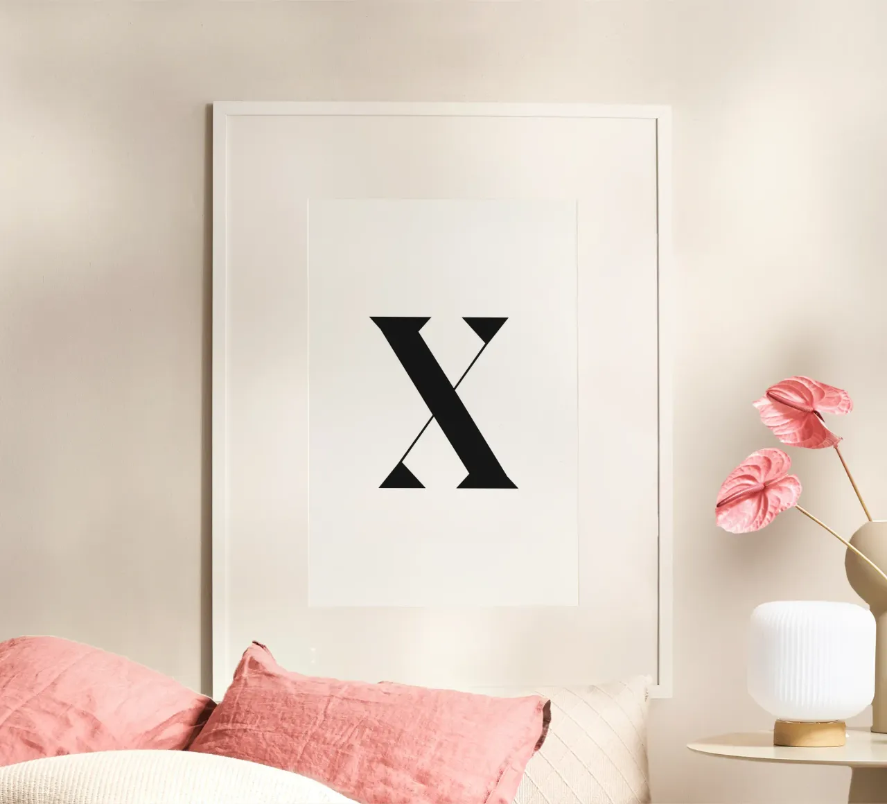 X poster con telaio in plastica da n.4