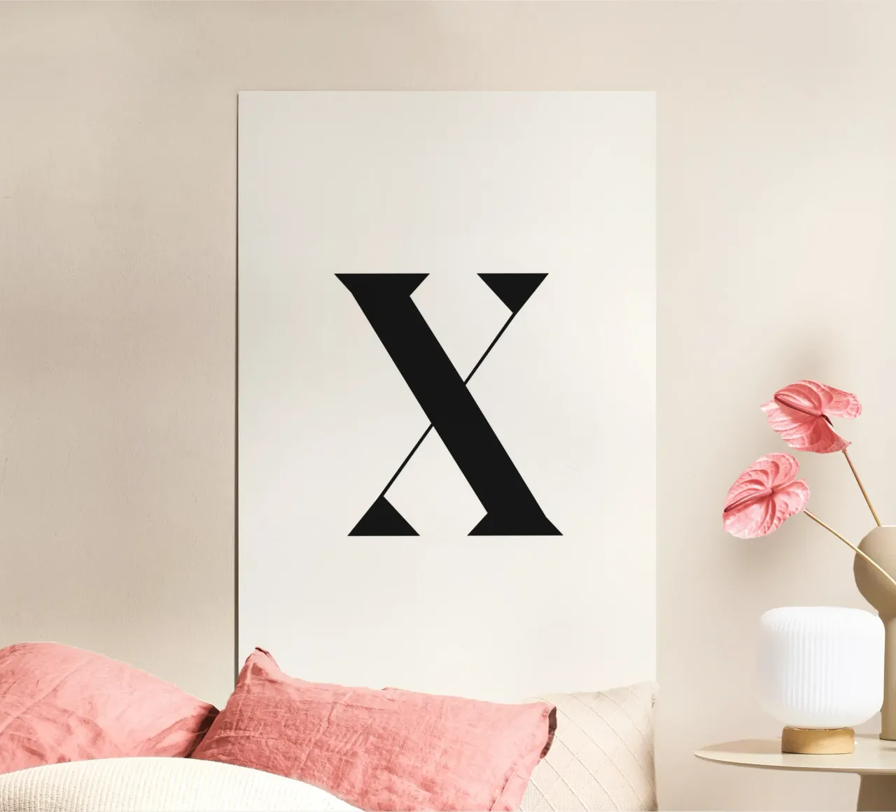 X poster con telaio in plastica da n.4