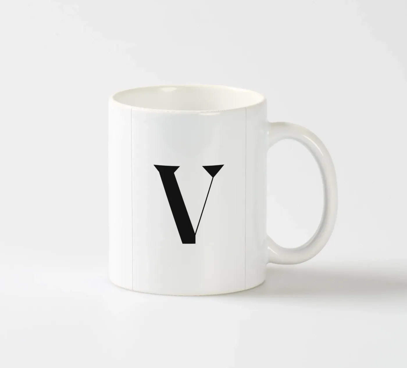 V ceramic mug by n.4