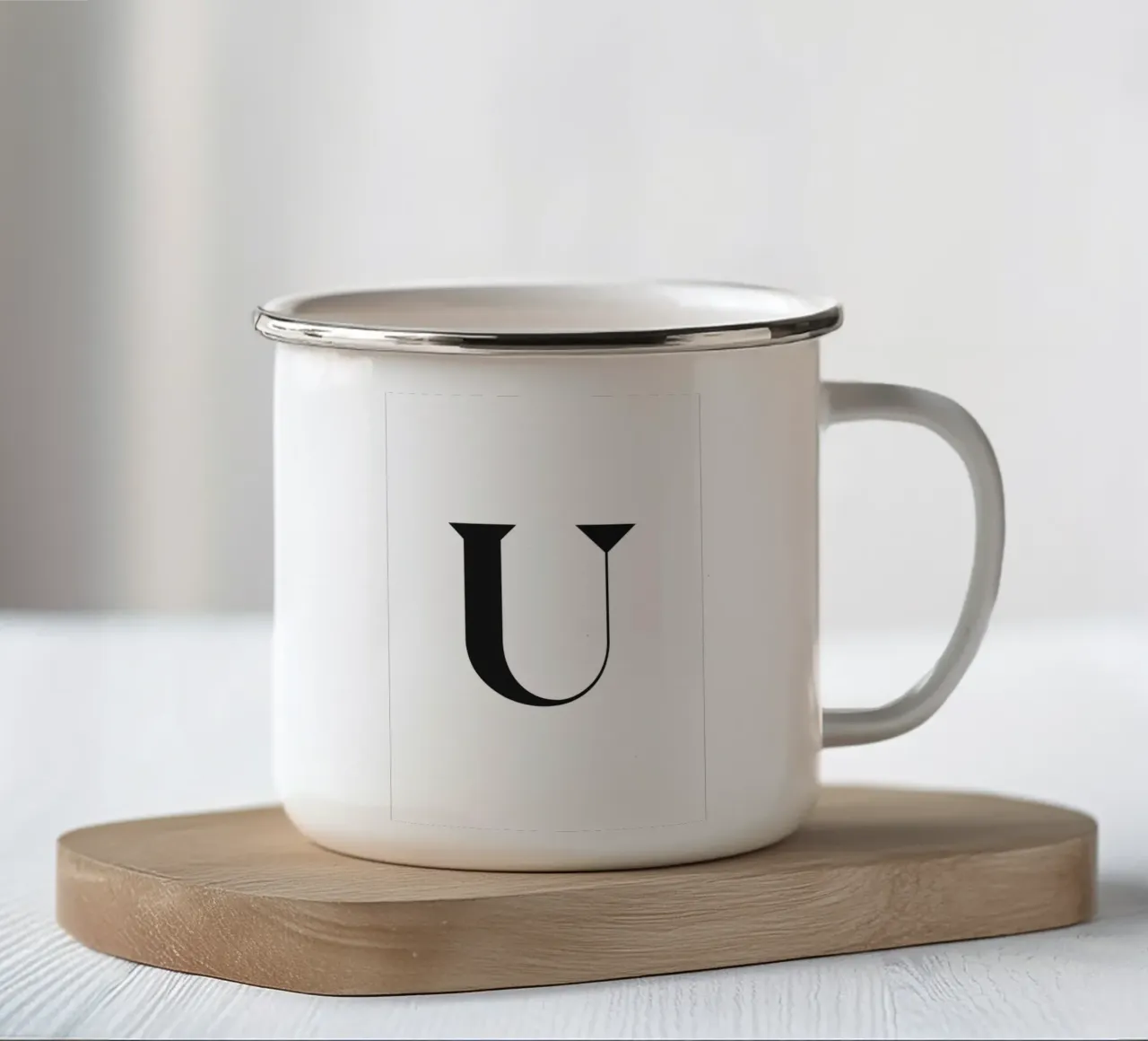 U tazza in smalto da n.4
