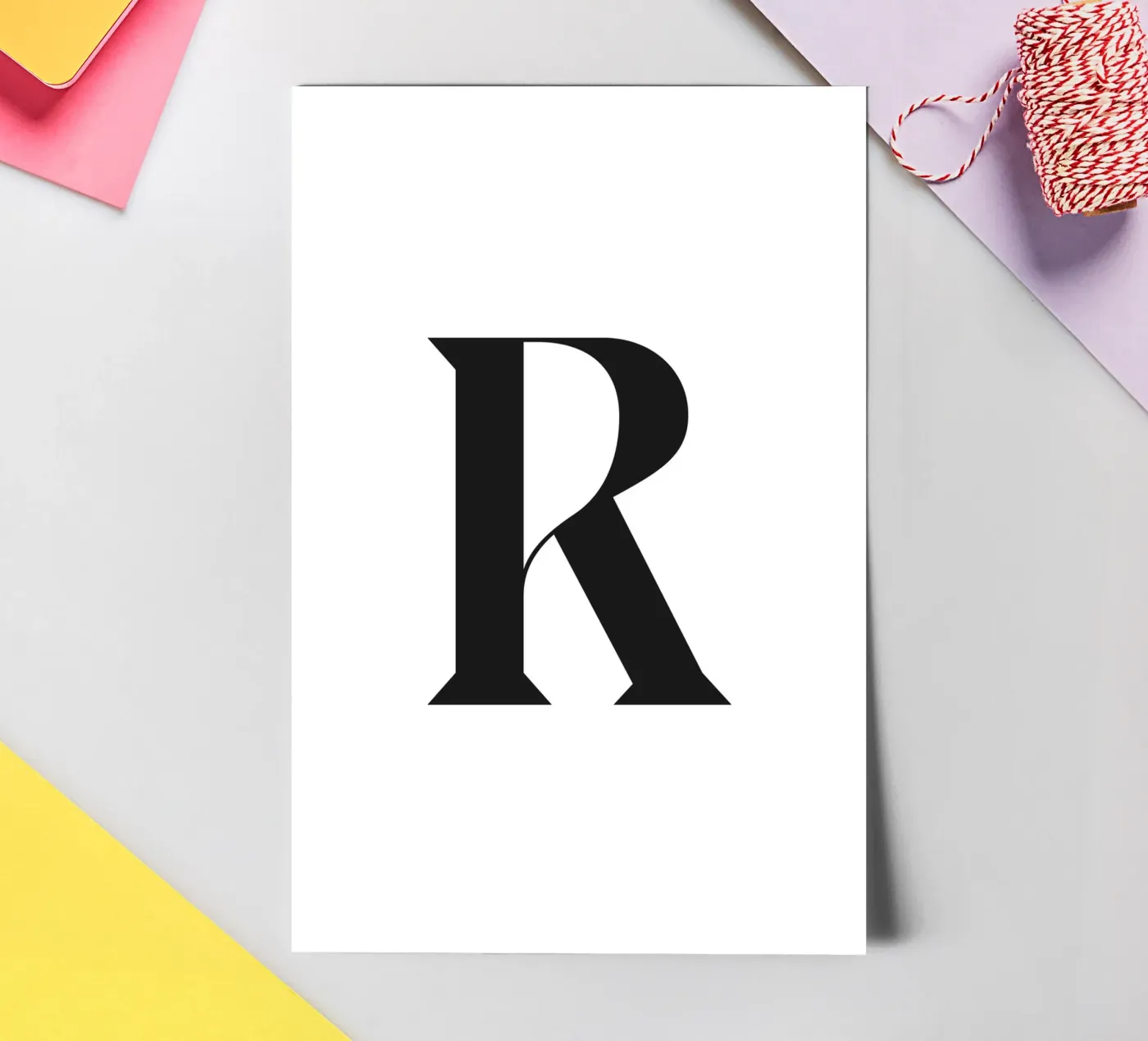 R sticker sheet by n.4