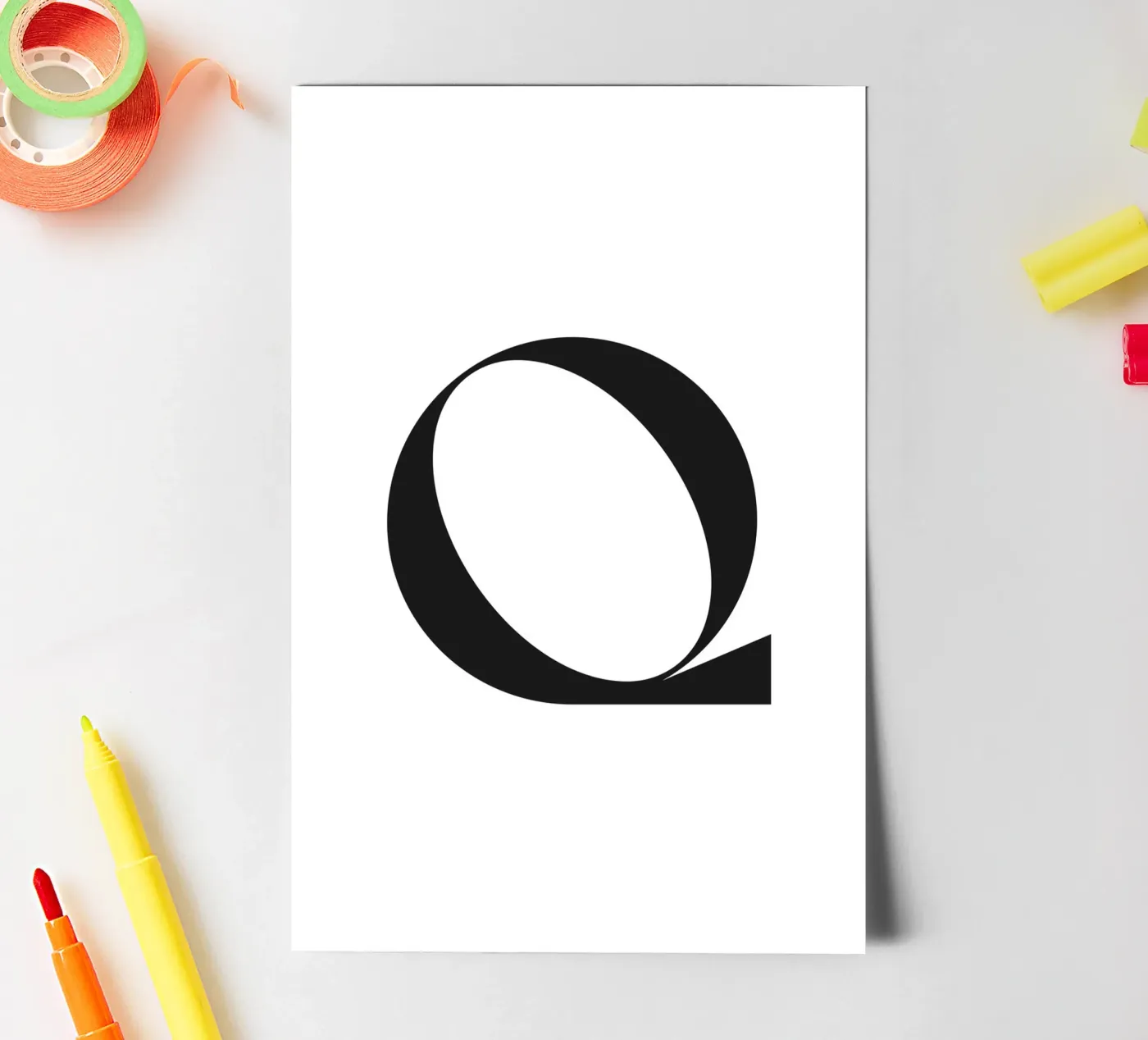 Q foglio adesivo da n.4