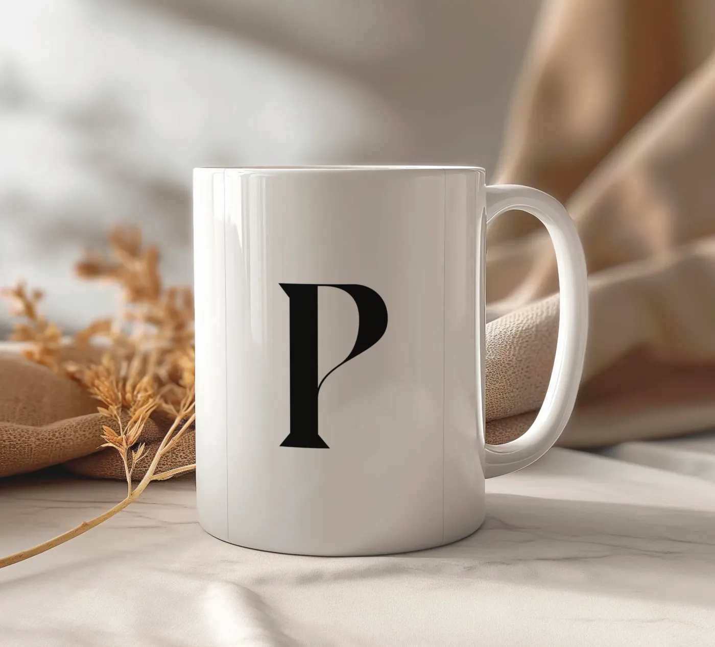 P ceramic mug by n.4
