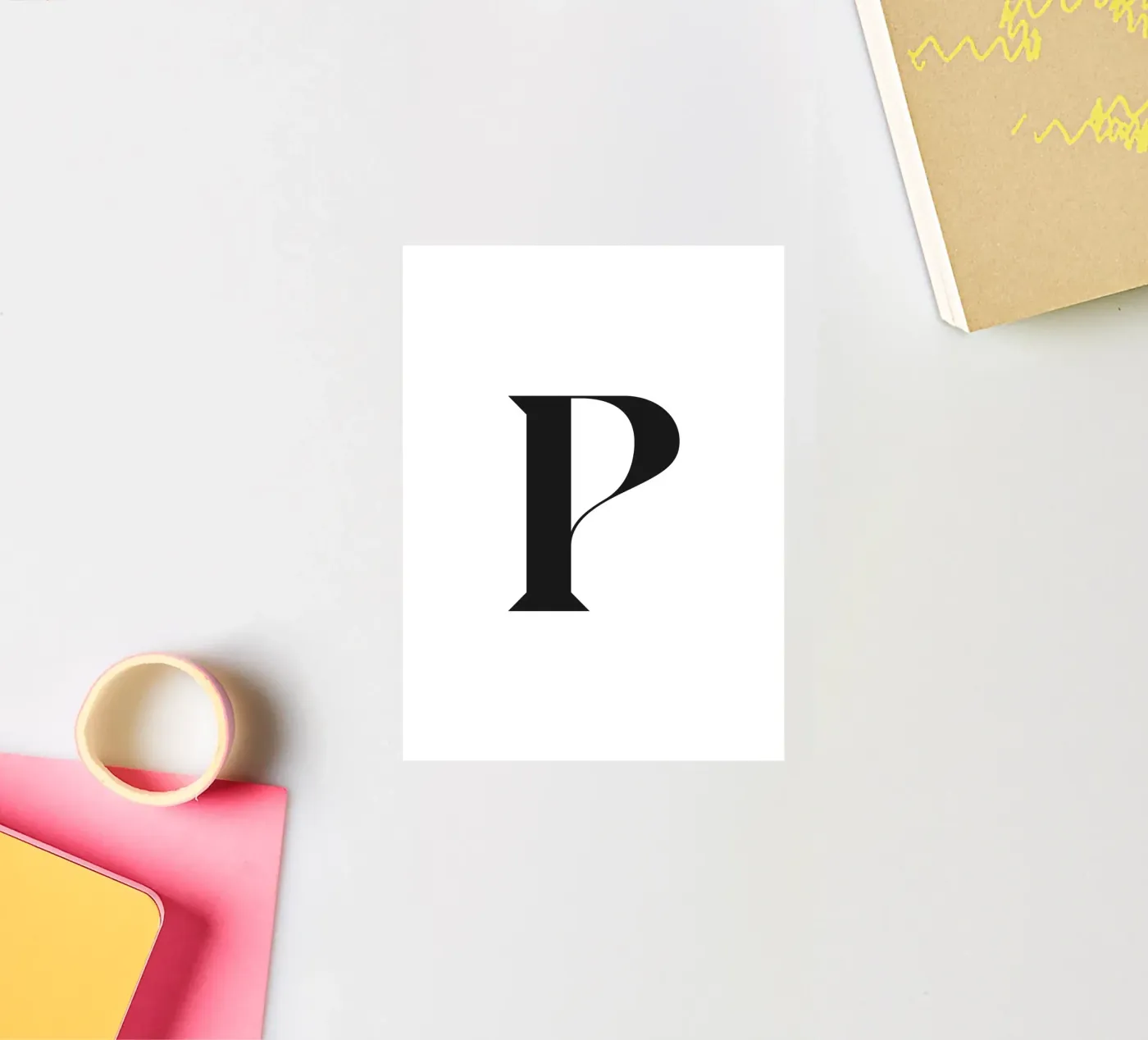 P sticker by n.4