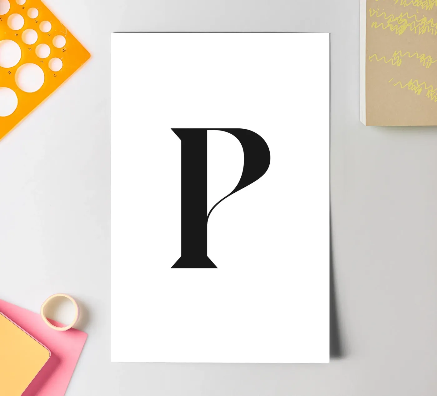 P sticker sheet by n.4