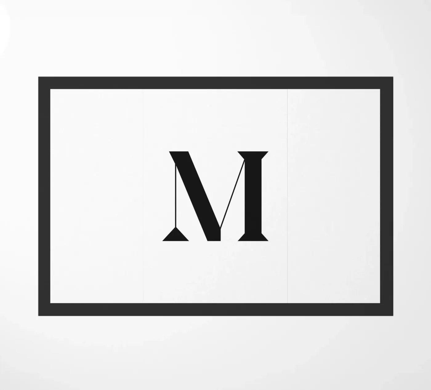 M doormat by n.4