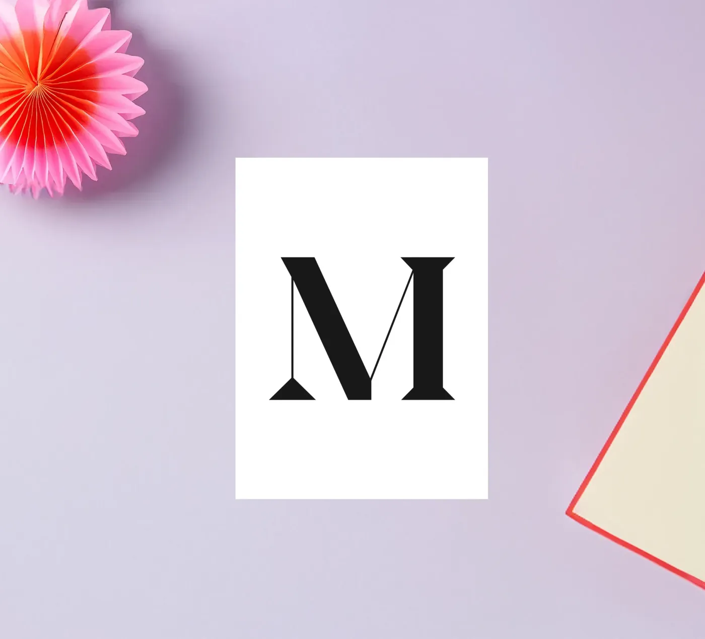 M sticker by n.4