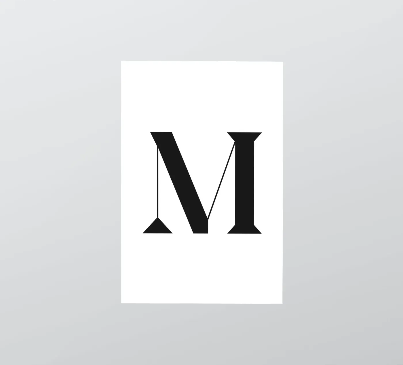 M sticker by n.4