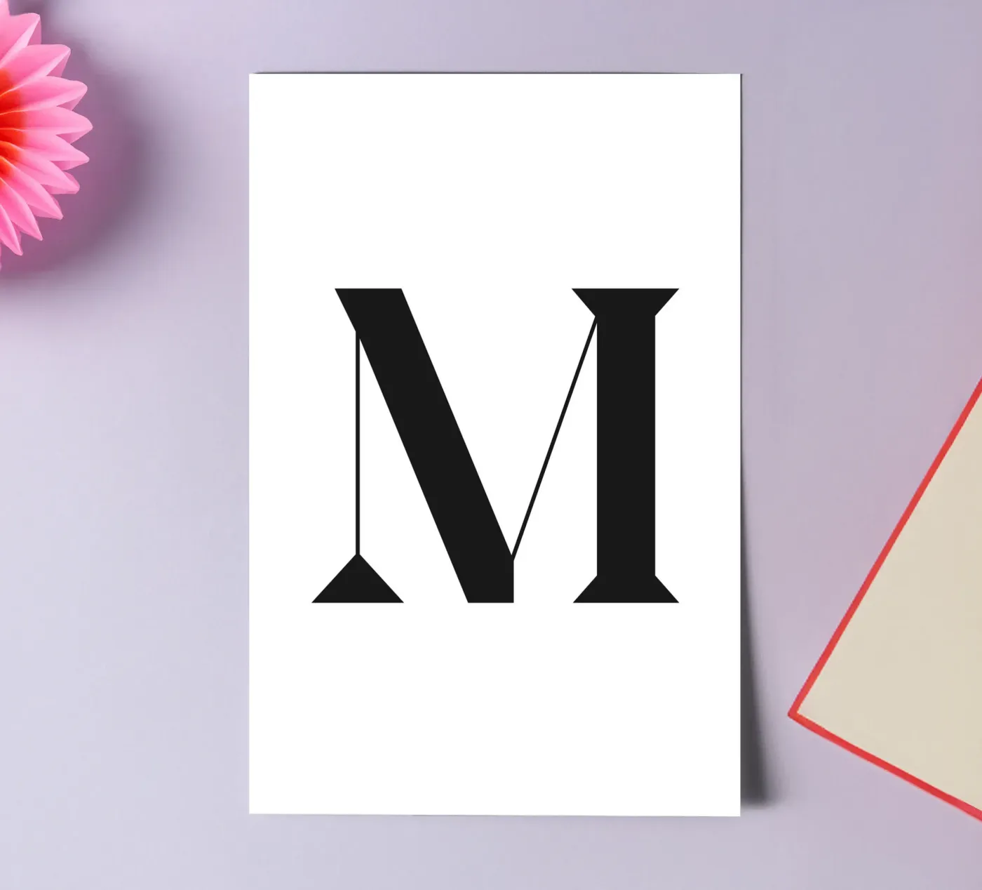 M sticker sheet by n.4