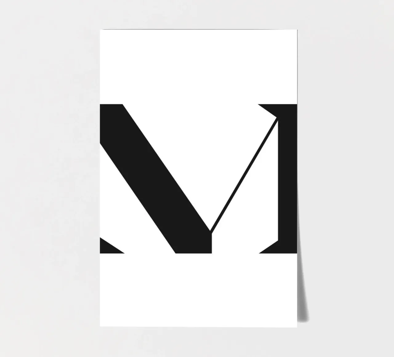 M sticker sheet by n.4