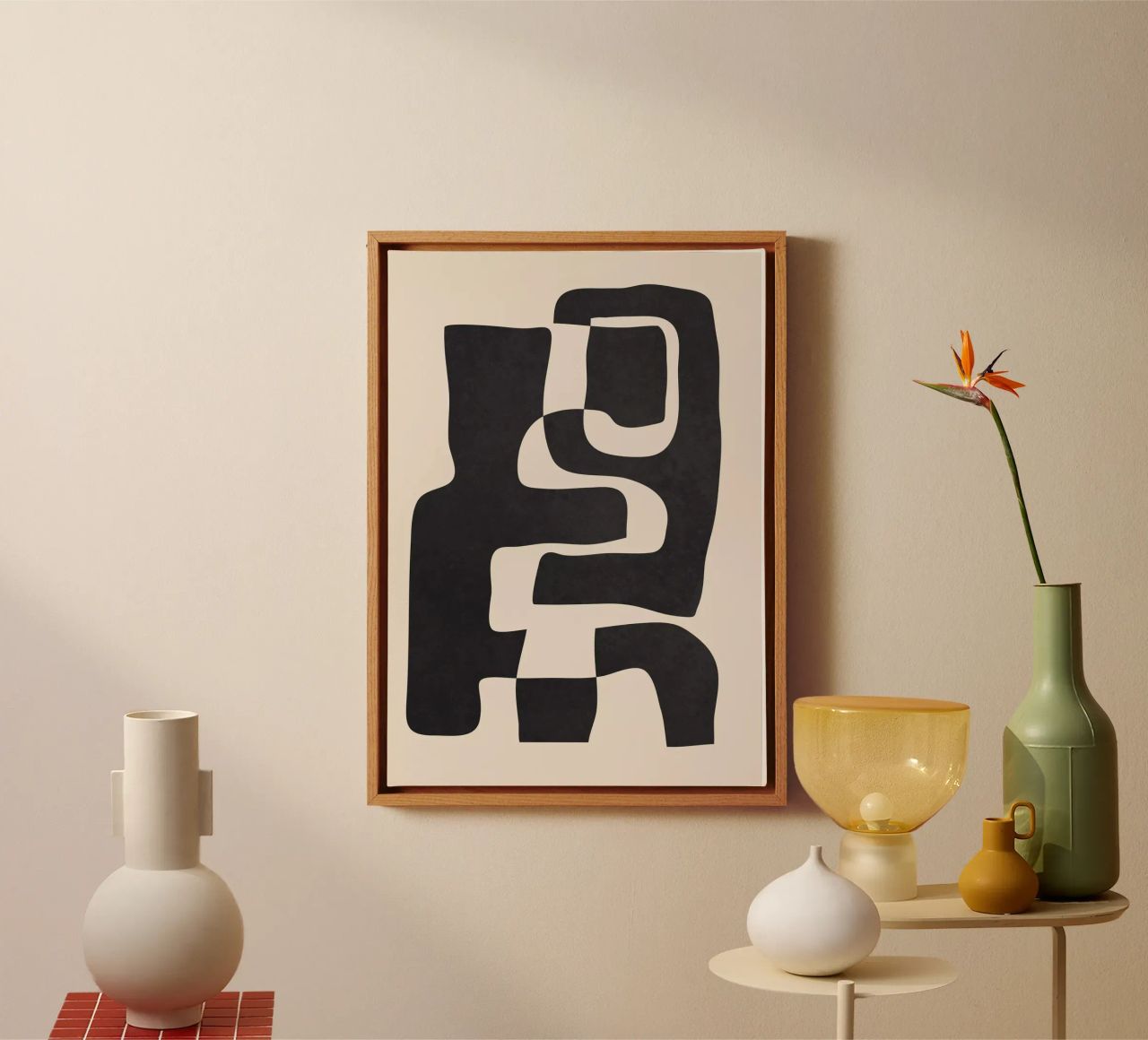 Abstrakte Kunst 55 Leinwand von ThingDesign