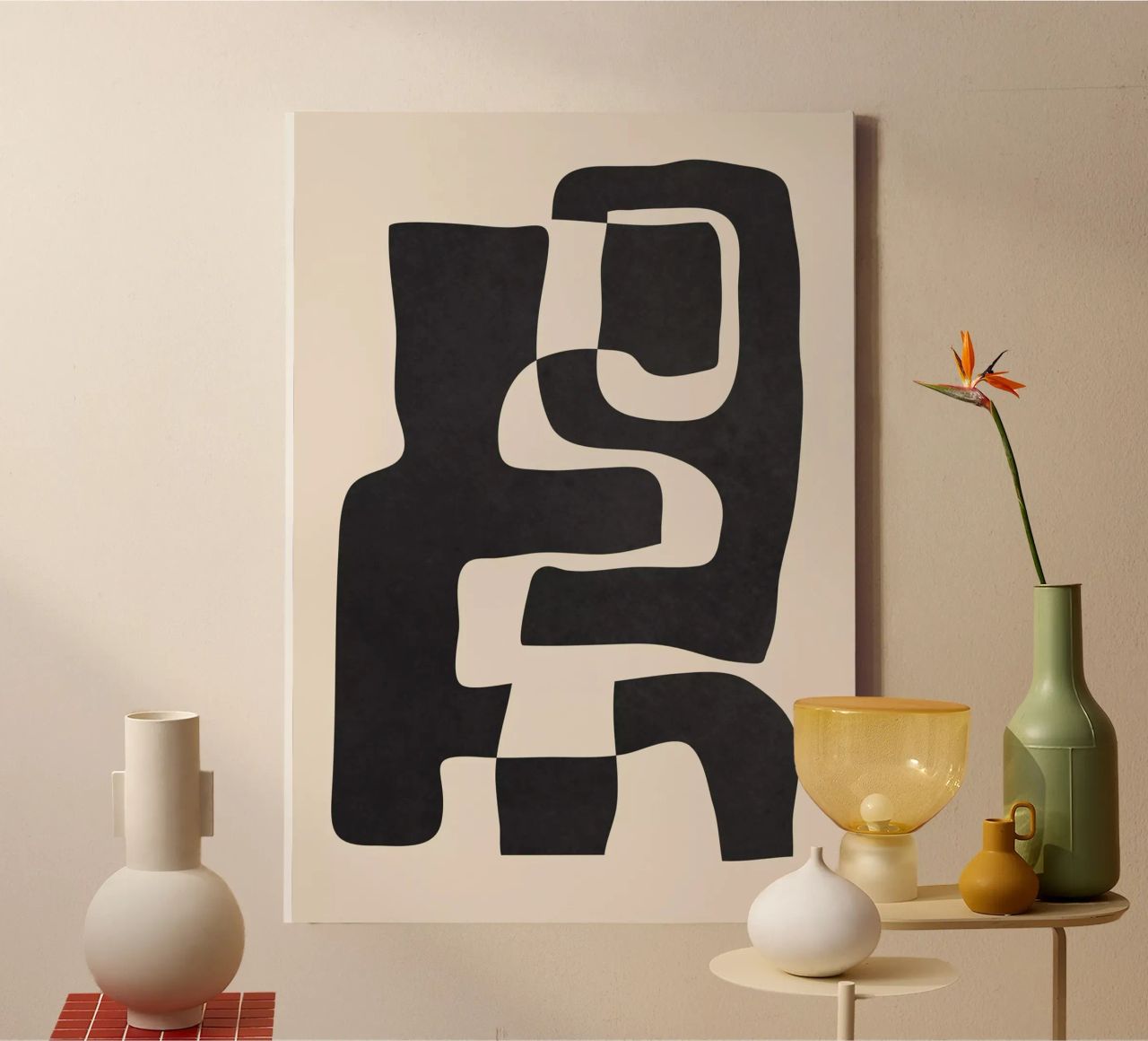 Abstrakte Kunst 55 Leinwand von ThingDesign