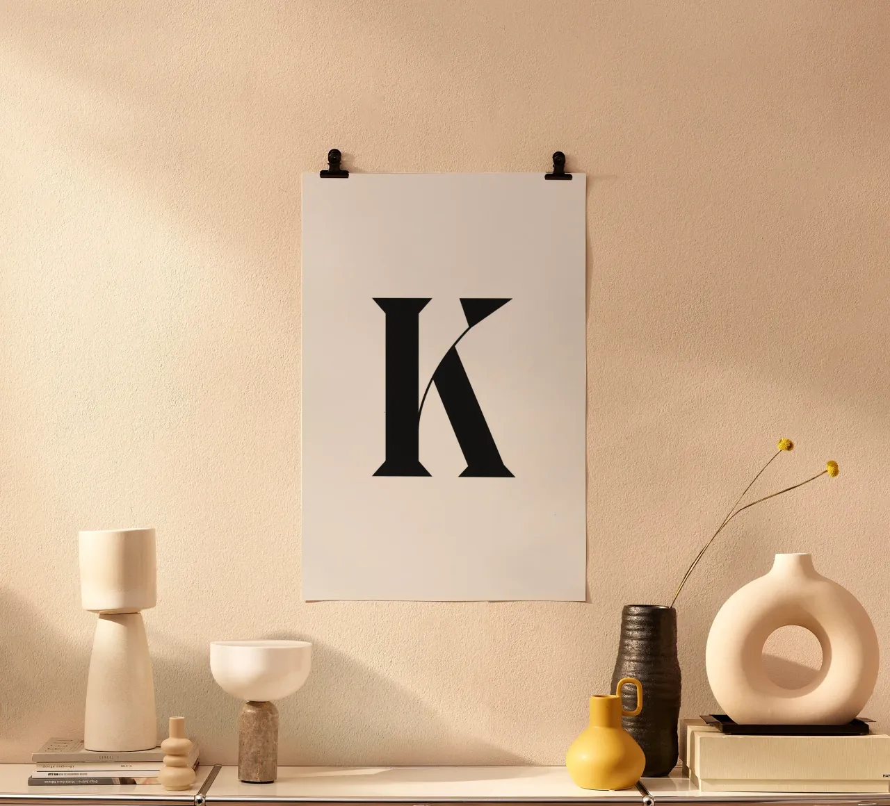 K poster con telaio in alluminio da n.4