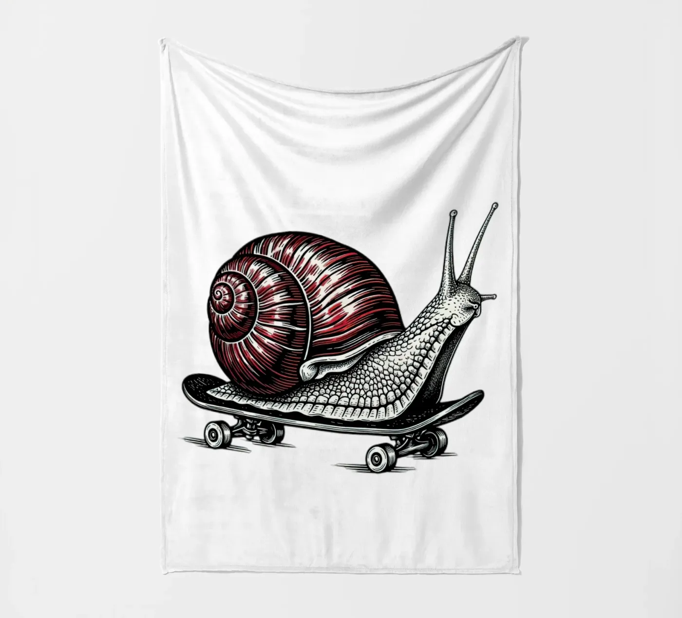 Shell on Wheels fleece blanket by thung thung
