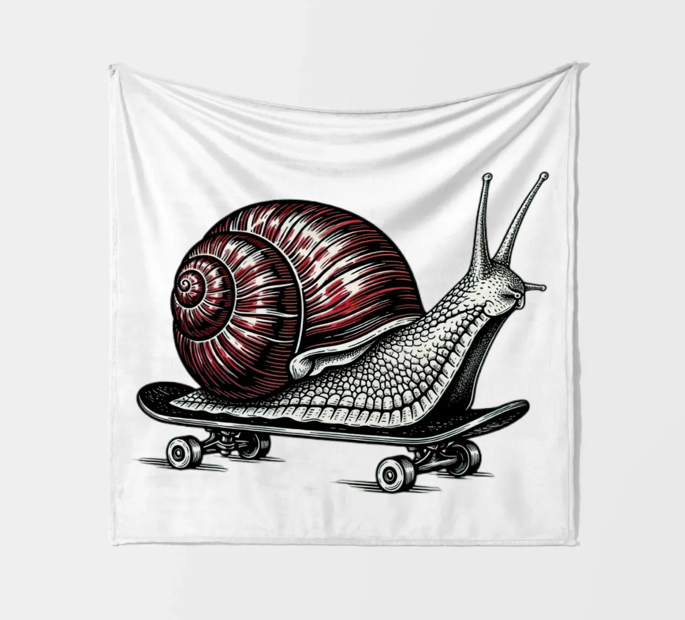 Shell on Wheels fleece blanket by thung thung
