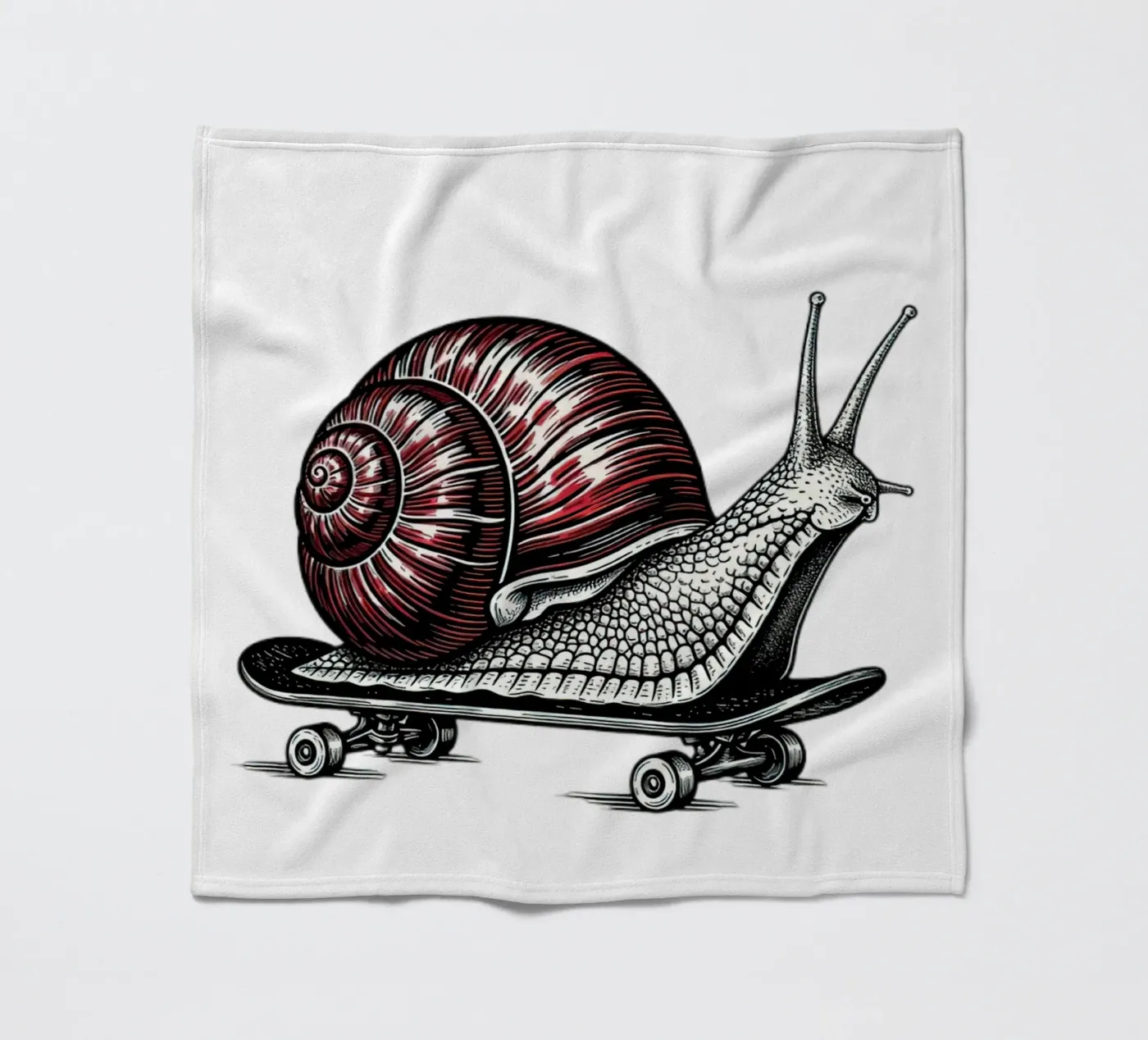 Shell on Wheels fleece blanket by thung thung