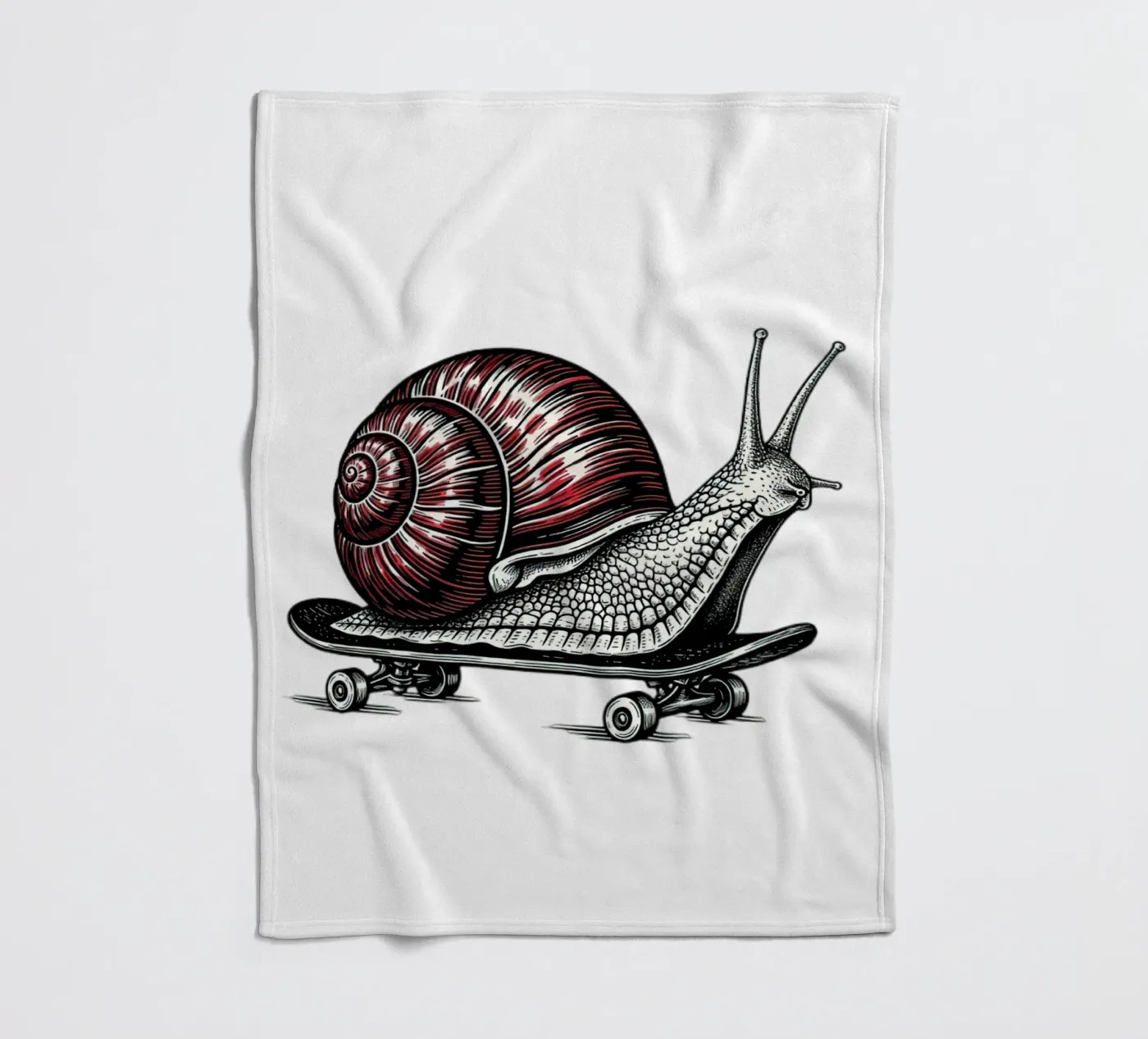 Shell on Wheels fleece blanket by thung thung