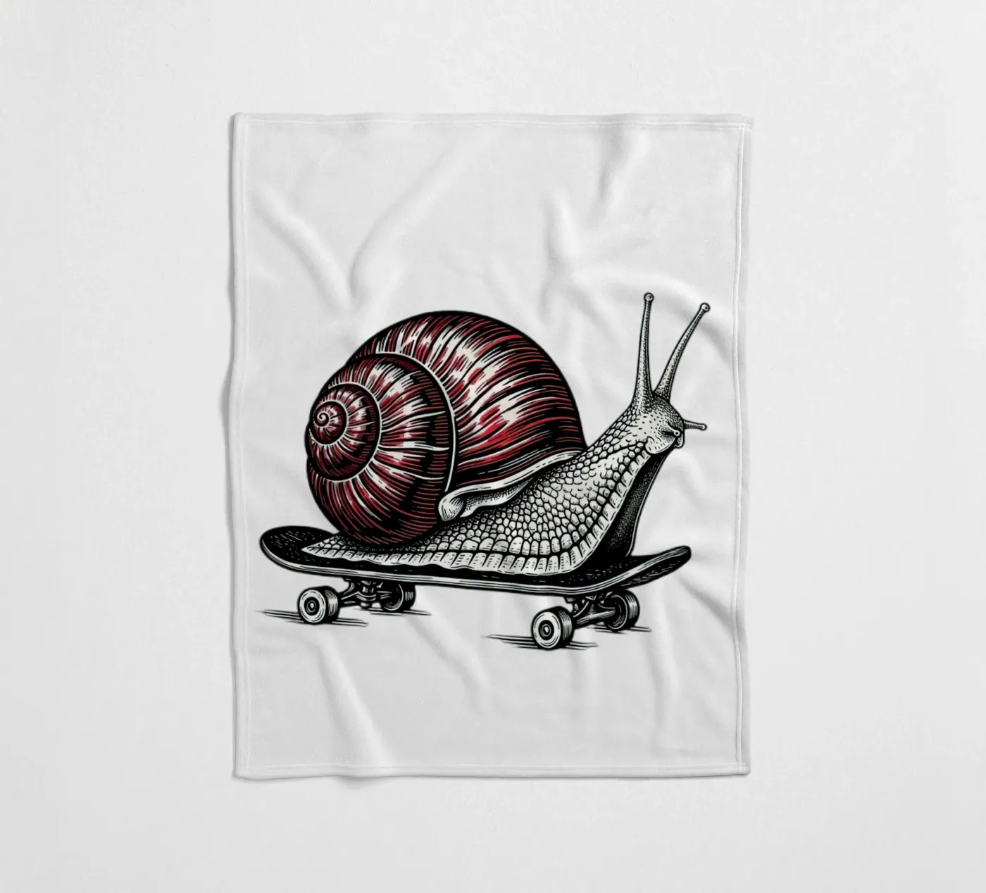 Shell on Wheels fleece blanket by thung thung