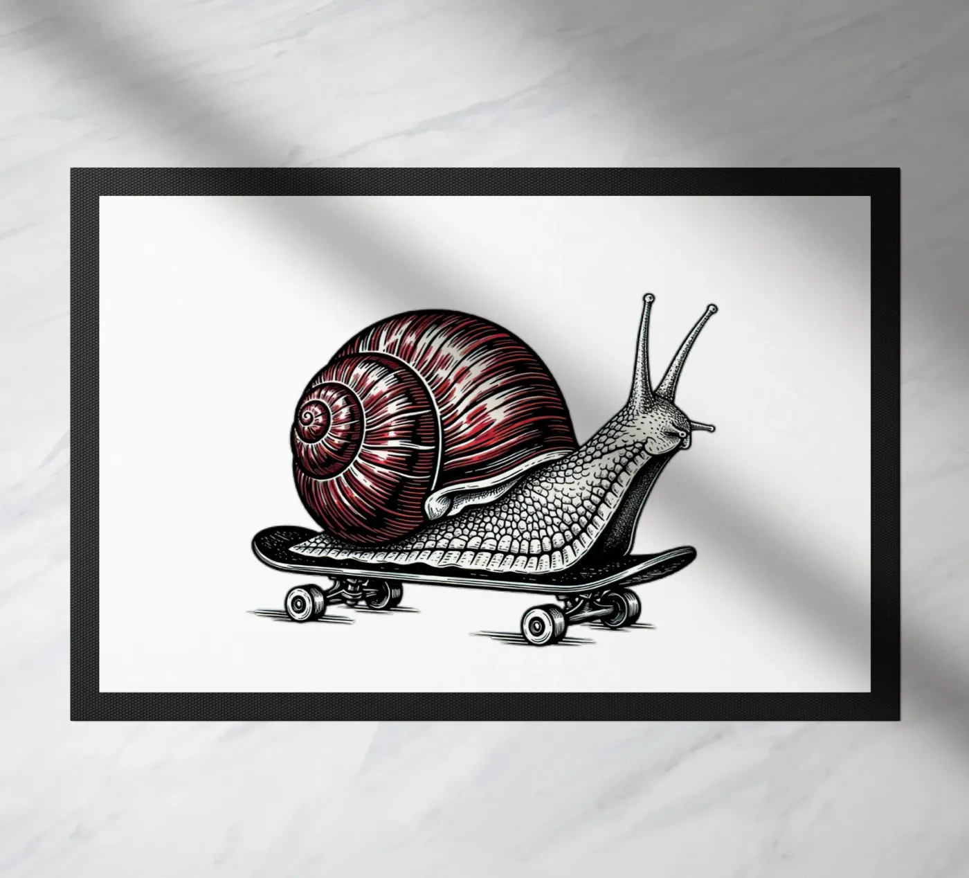 Shell on Wheels doormat by thung thung