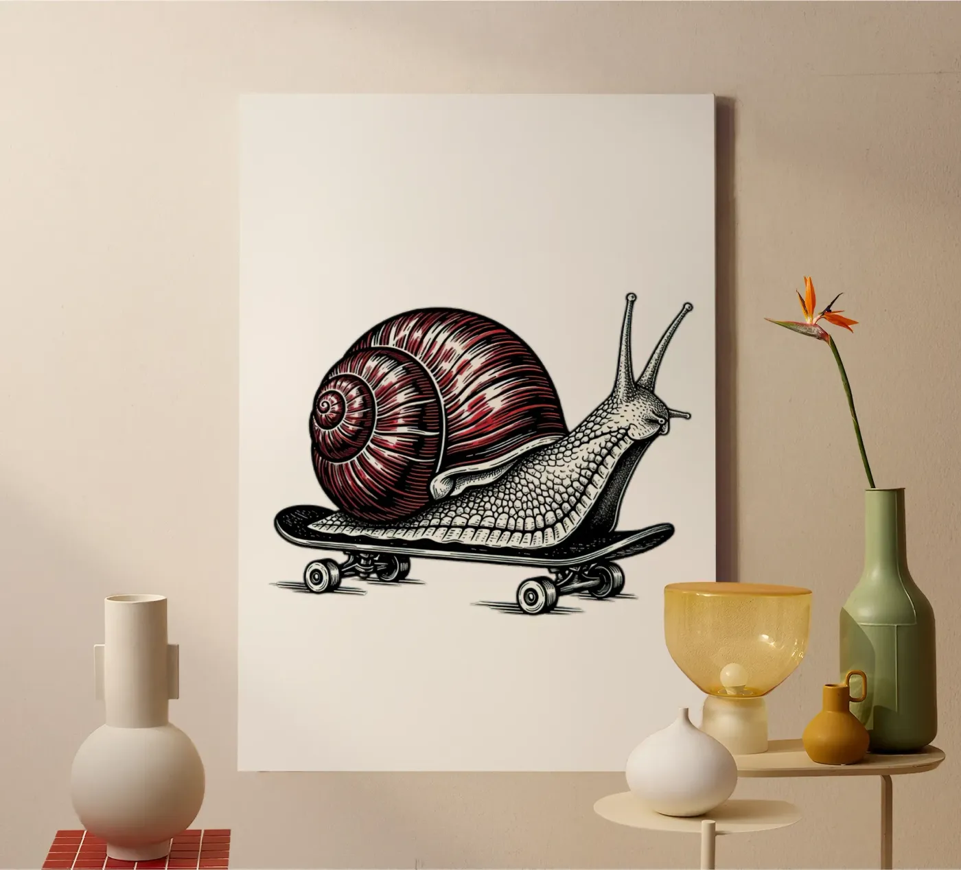 Shell on Wheels canvas by thung thung