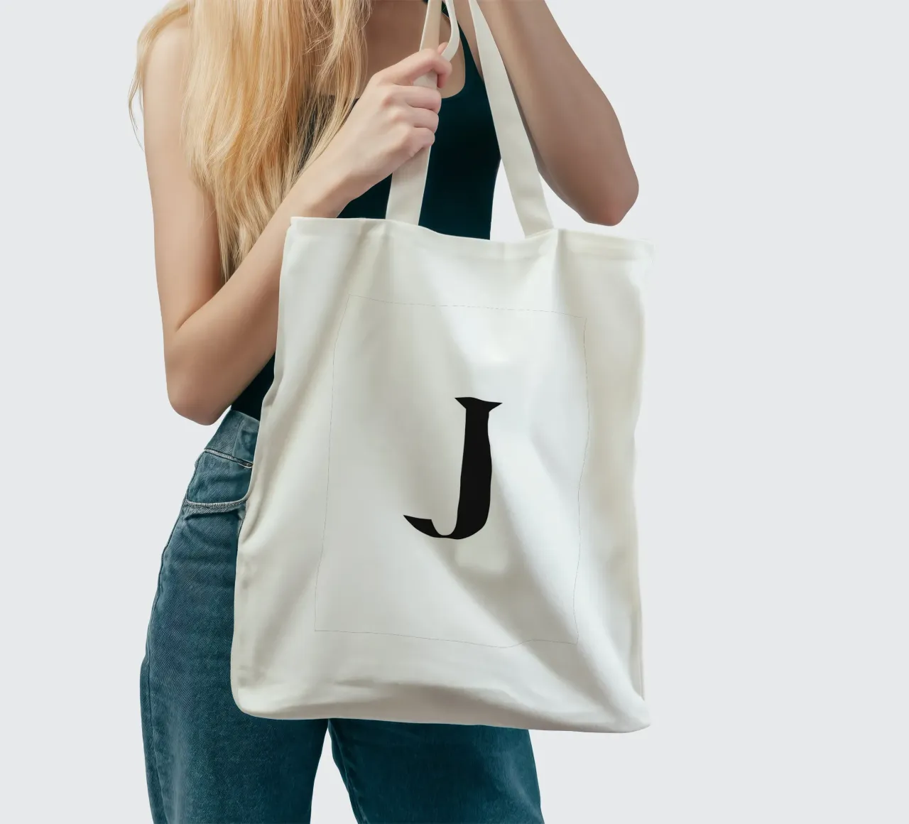 J tote bag by n.4