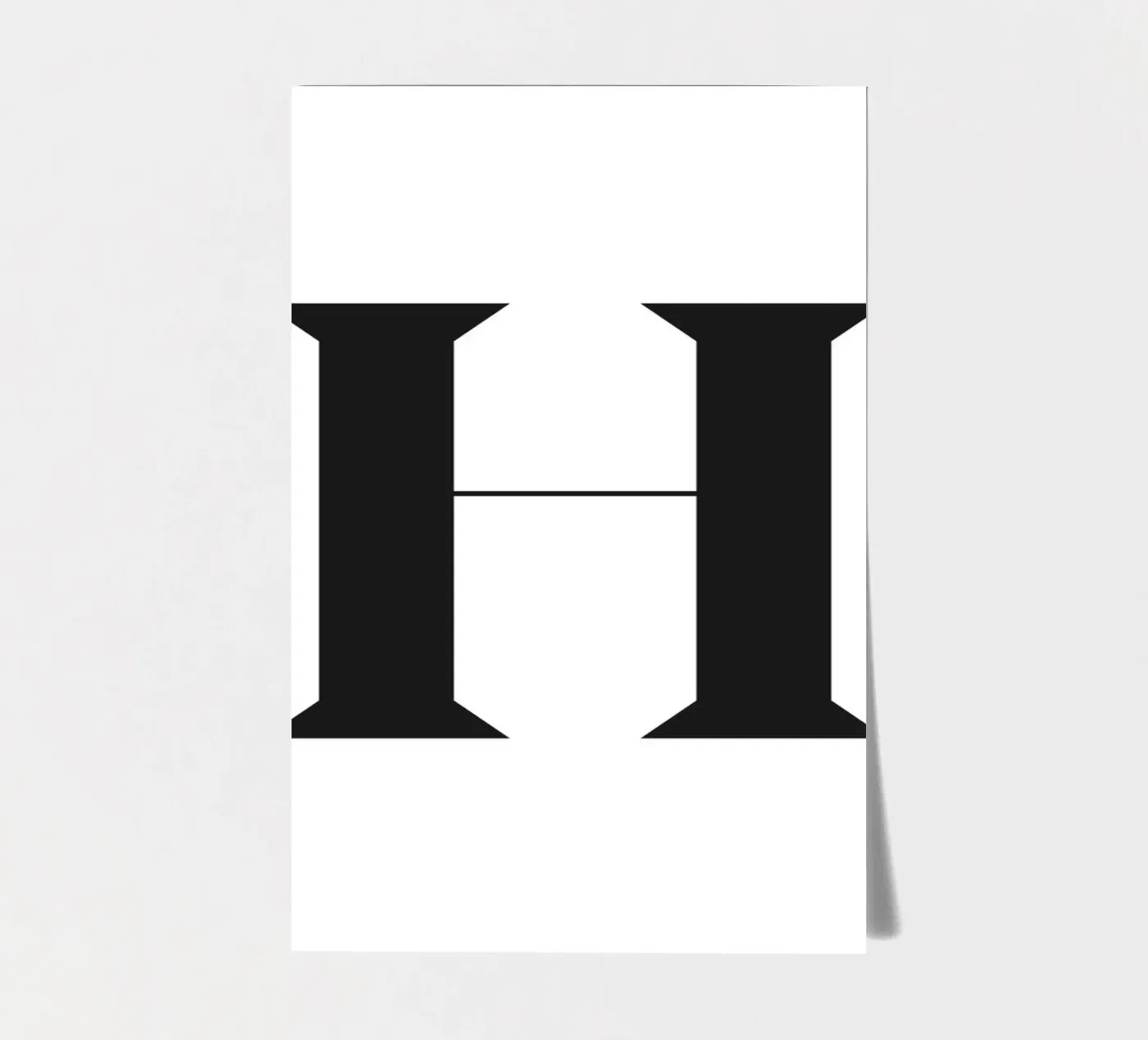 H sticker sheet by n.4