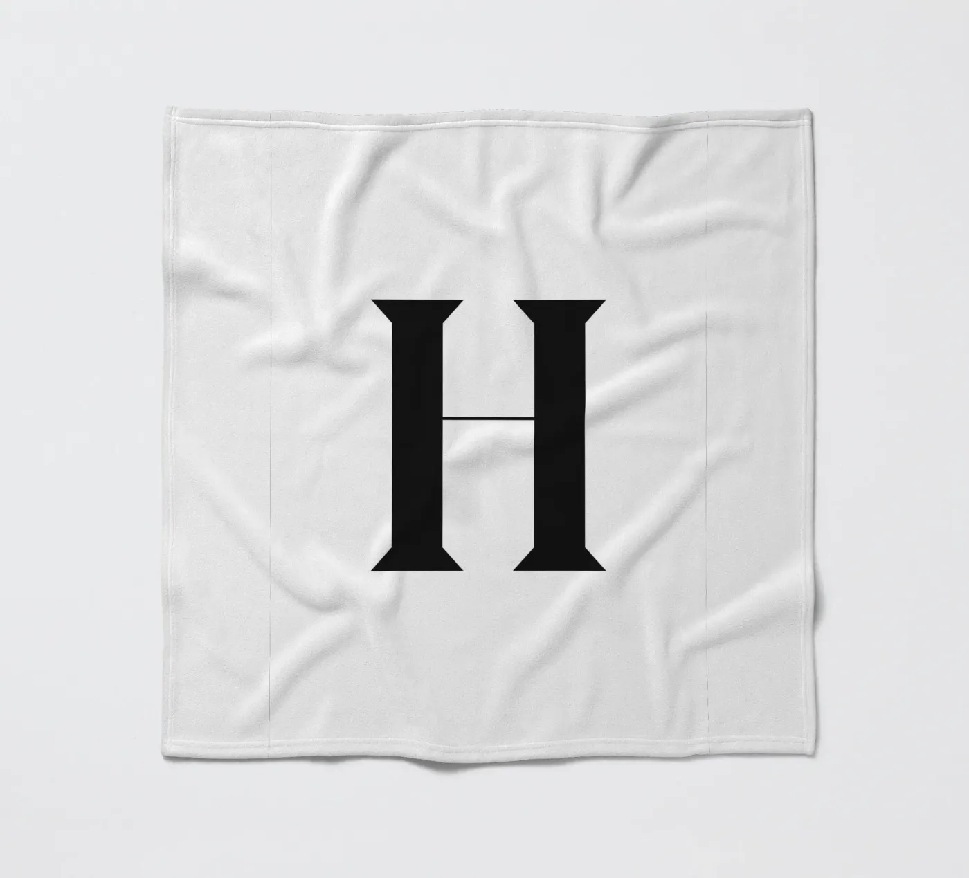 H fleece blanket by n.4