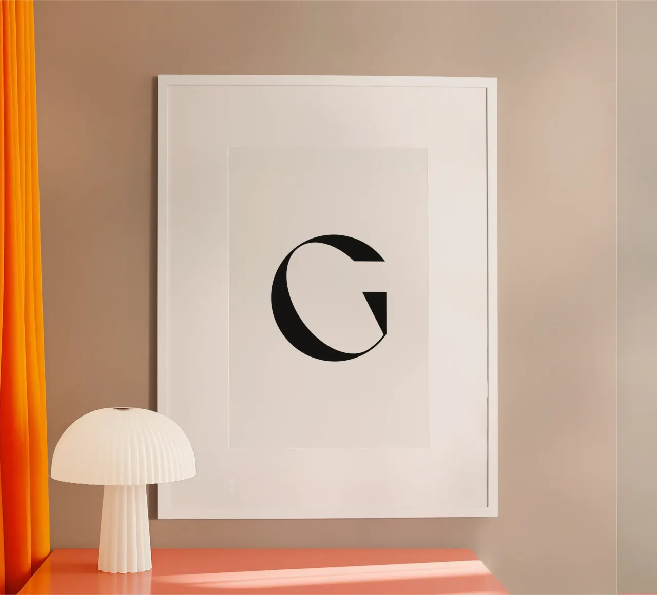 G poster con telaio in alluminio da n.4