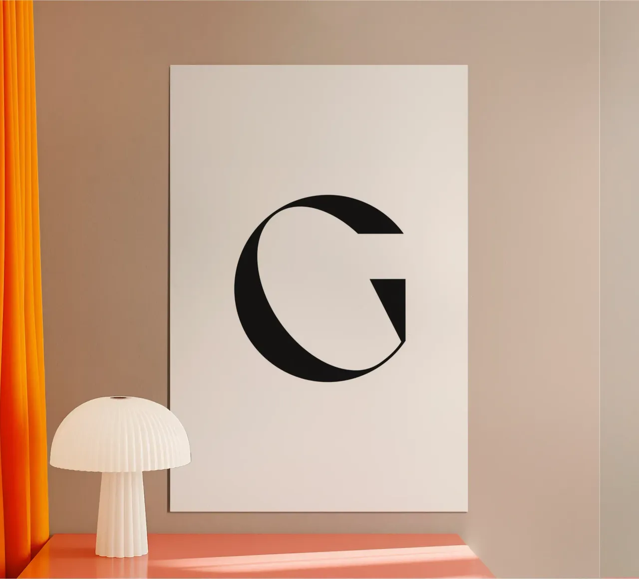 G poster con telaio in alluminio da n.4