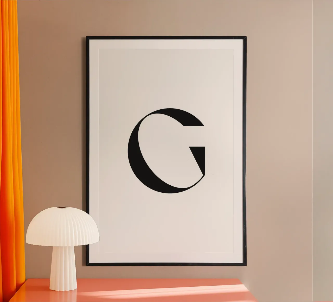G poster con telaio in alluminio da n.4