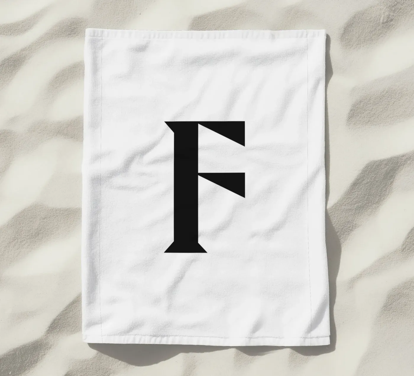 F strandhanddoek van n.4