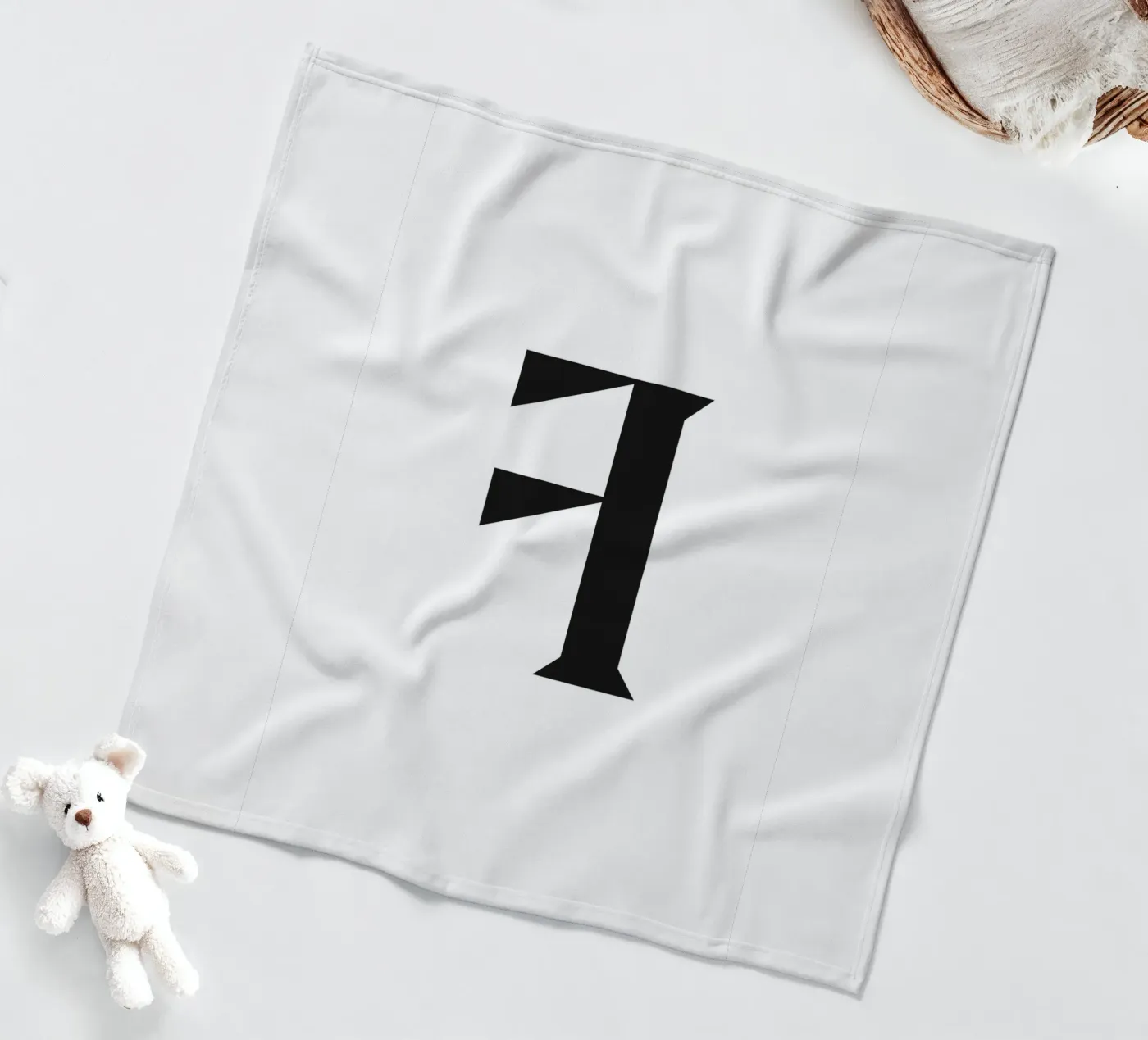 F fleece blanket by n.4