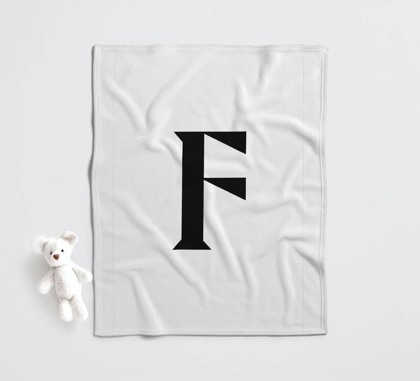 F fleece blanket by n.4