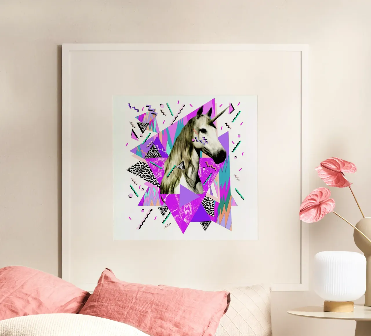 Acid Wavves poster con telaio in alluminio da Kris Tate