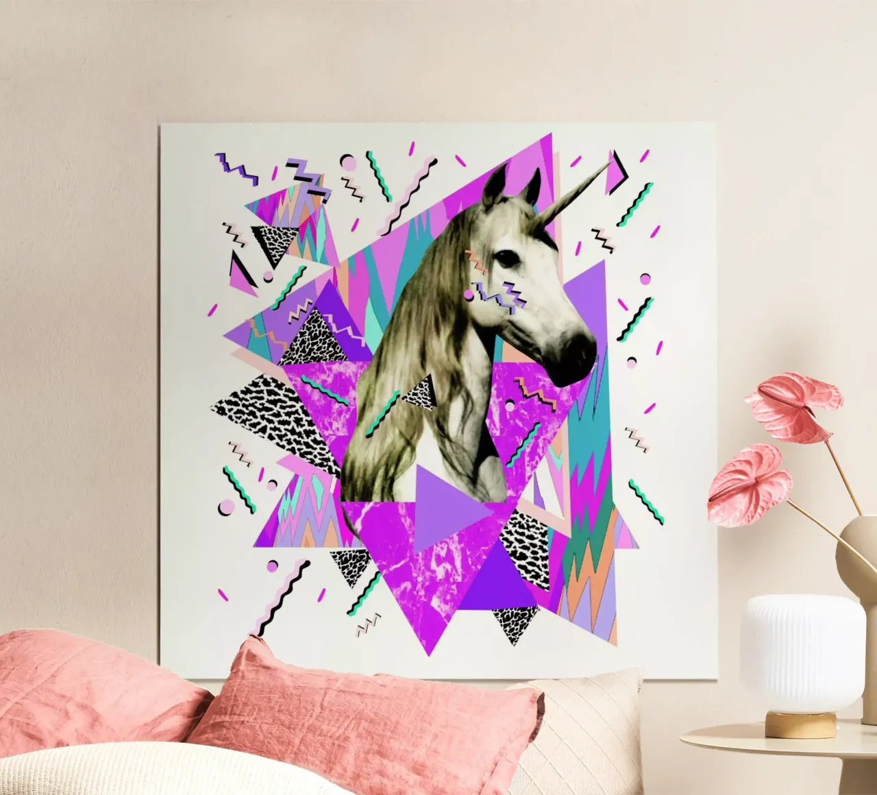 Acid Wavves poster con telaio in alluminio da Kris Tate