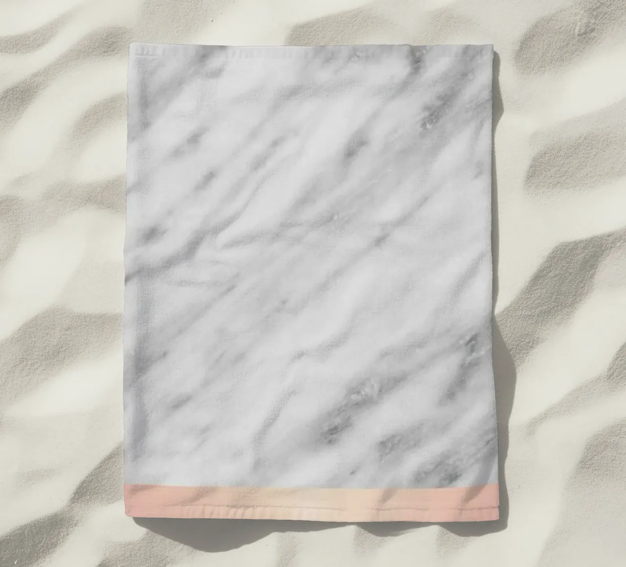 Carrara Marble Pink Edition telo mare da cafelab