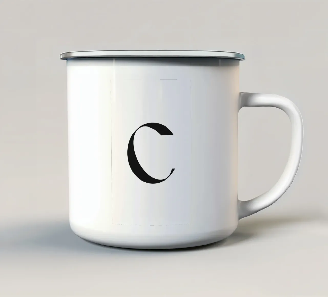 C tazza in smalto da n.4