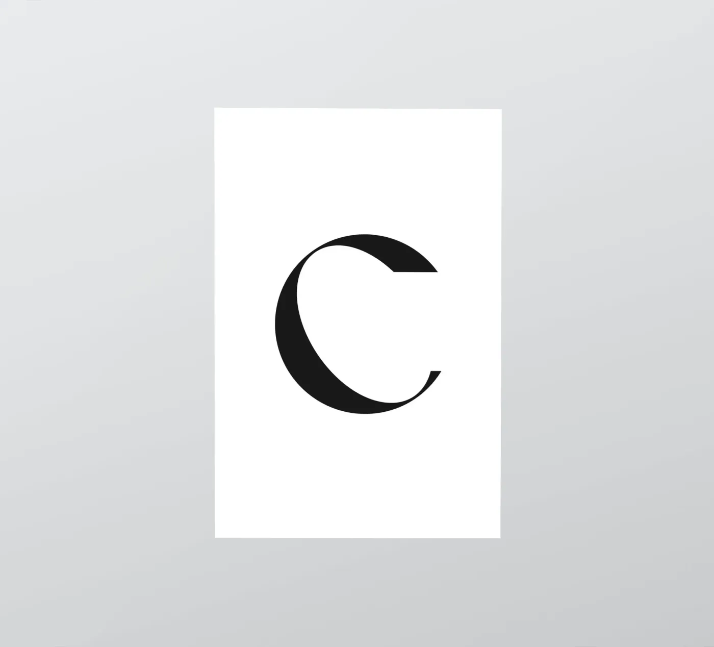 C sticker by n.4