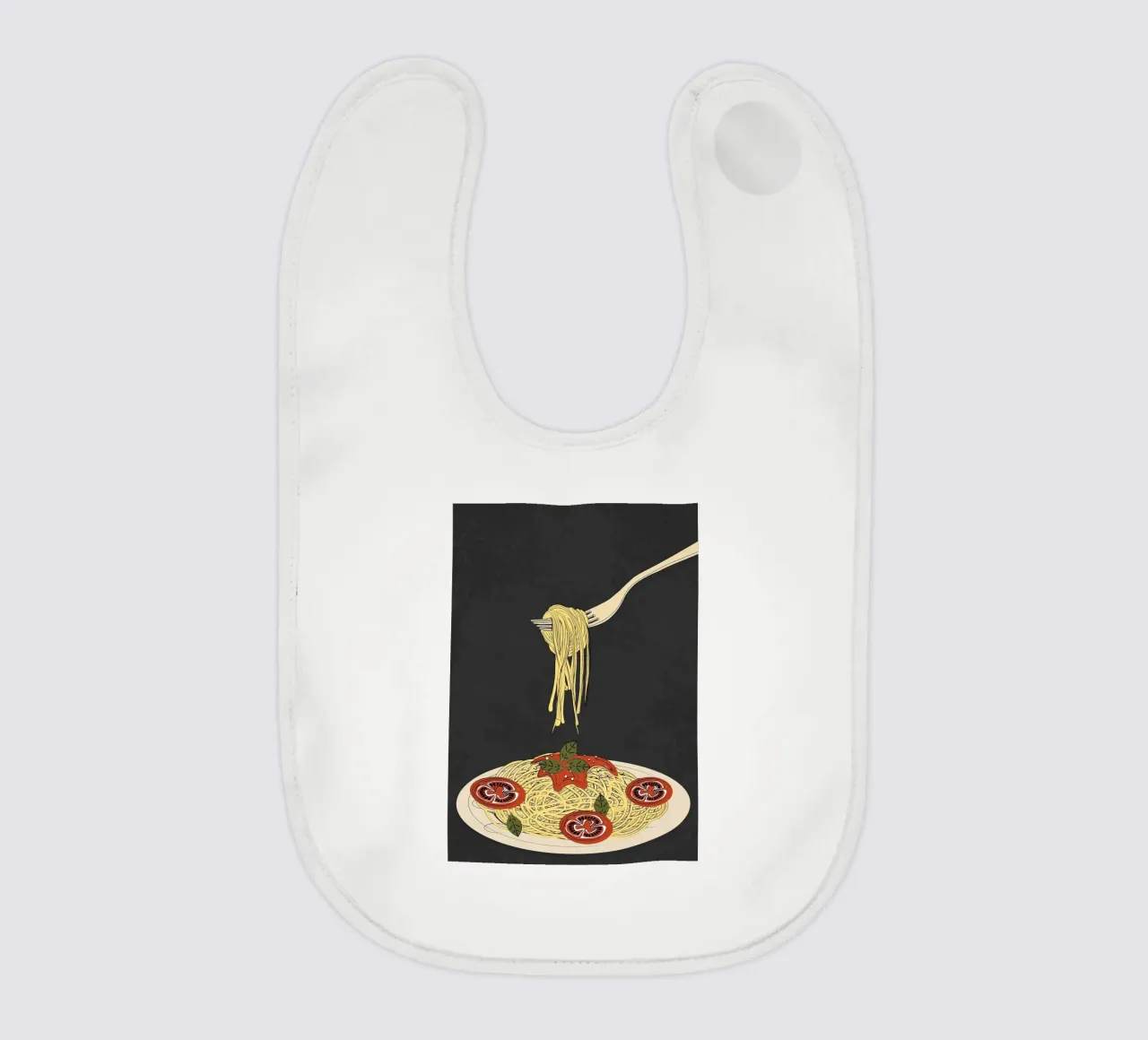 Spaghetti 1 baby bib by Flow Line 2