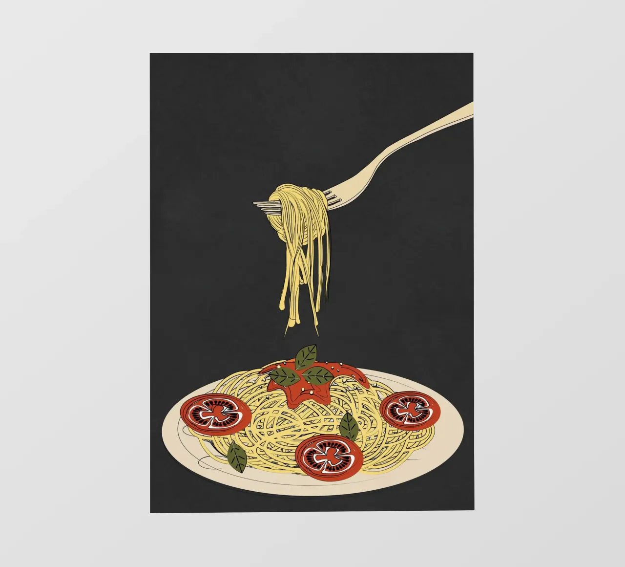 Spaghetti 1 fotobehang van Flow Line 2