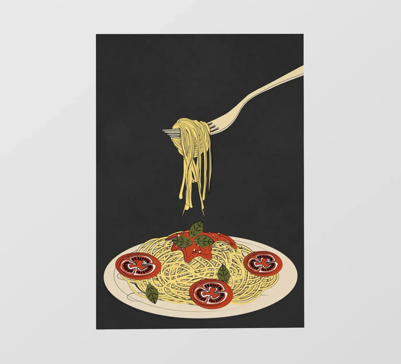 Spaghetti 1 carta da parati fotografica da Flow Line 2