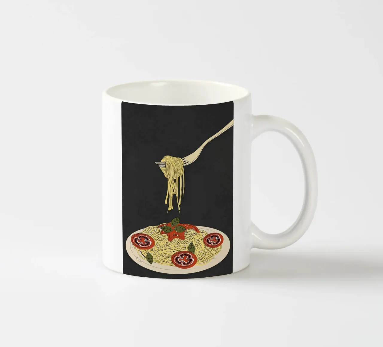 Spaghetti 1 ceramic mug by Flow Line 2