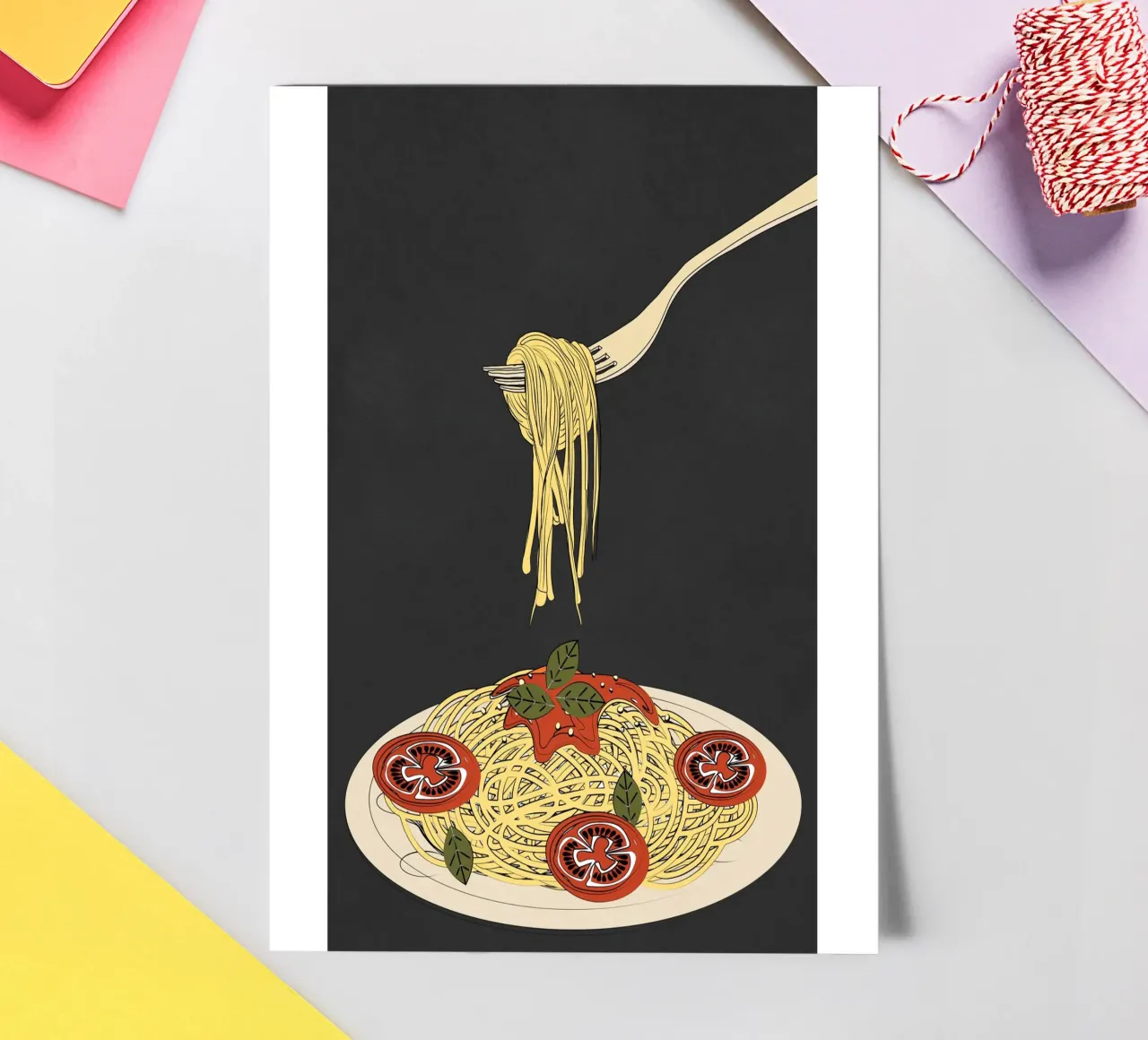 Spaghetti 1 sticker sheet by Flow Line 2