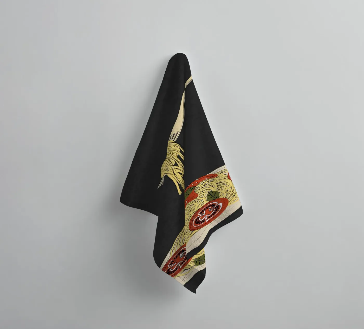 Spaghetti 1 badhanddoek van Flow Line 2