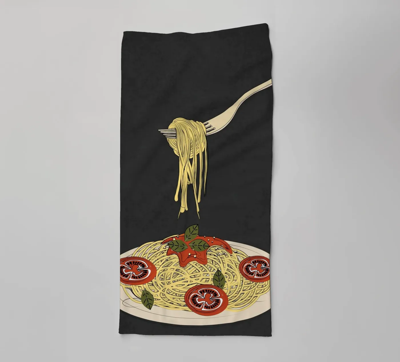 Spaghetti 1 towel by Flow Line 2