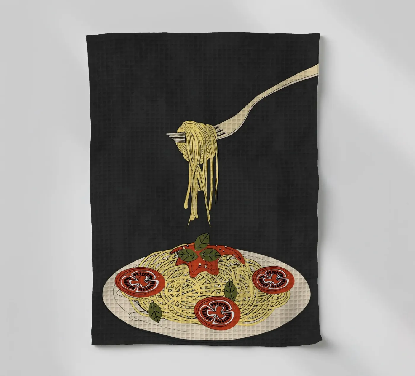 Spaghetti 1 Geschirrtuch von Flow Line 2