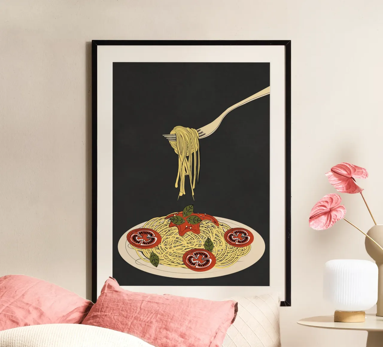 Spaghetti 1 poster van Flow Line 2