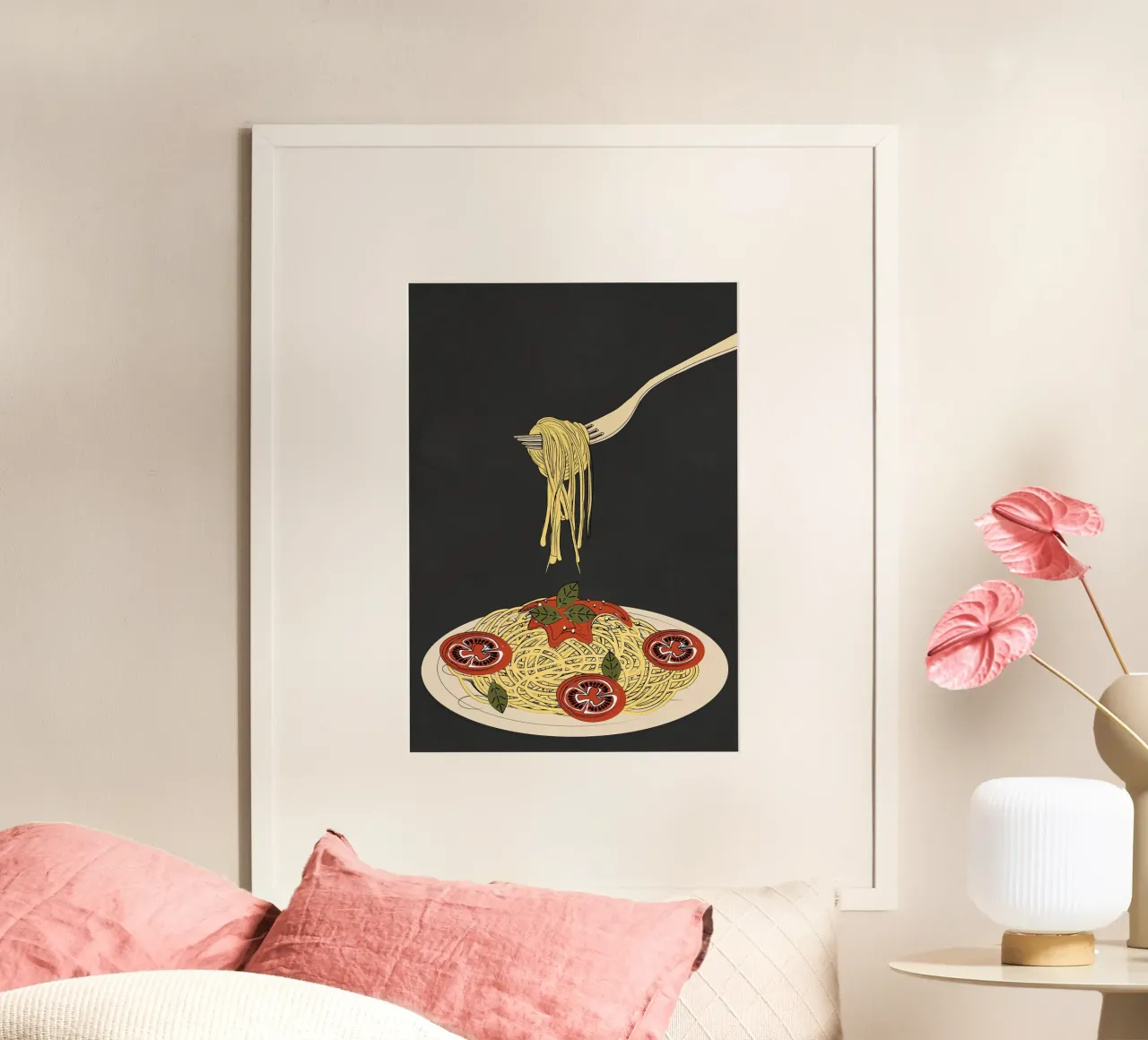 Spaghetti 1 poster van Flow Line 2